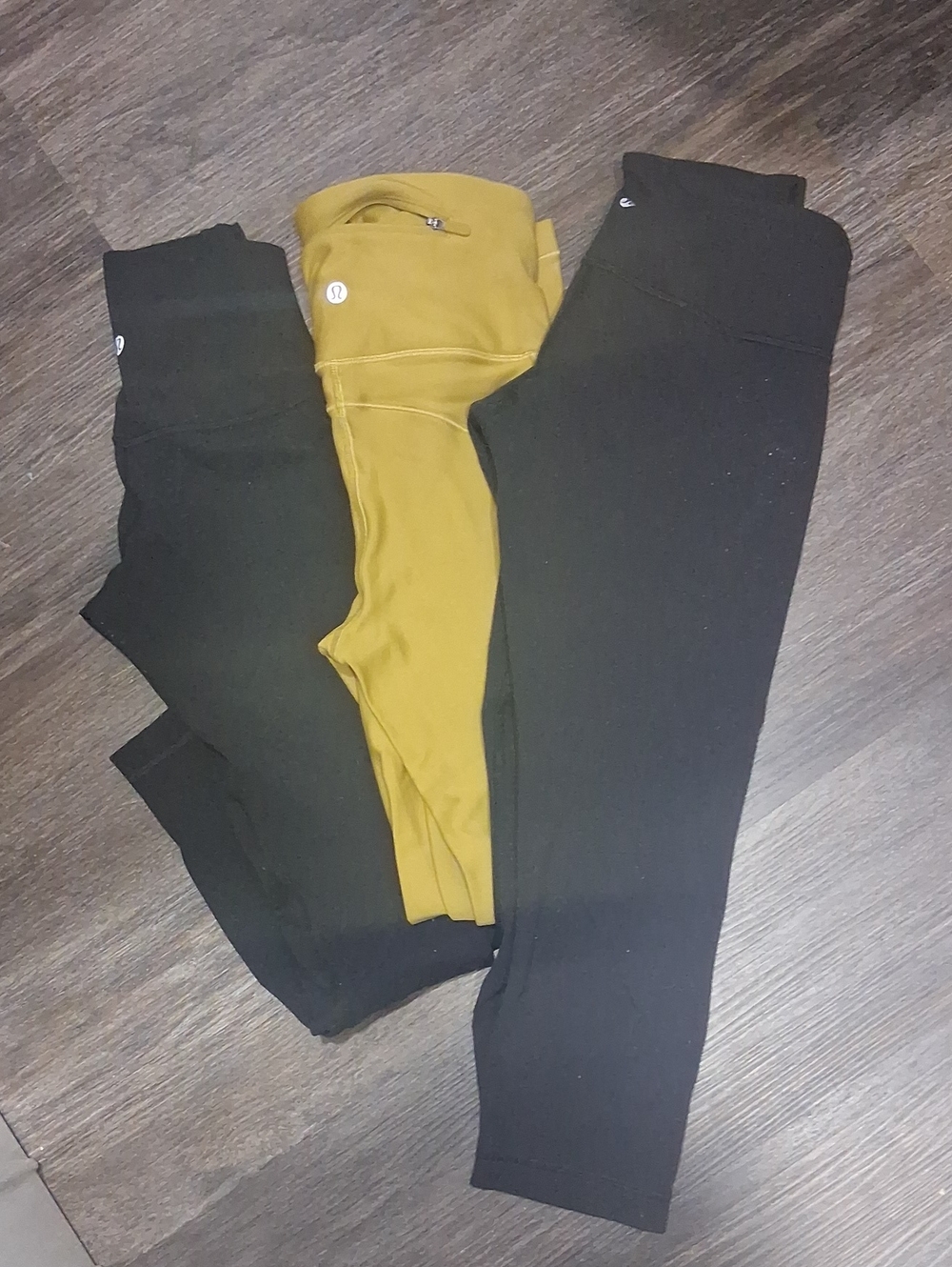lululemon athletica Leggings Trio - Mustard and Black